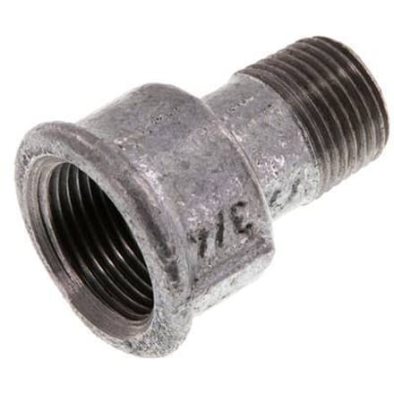 R 1/2'' x Rp 3/4'' M/F Verzinkt Gietijzeren Verloopring 25 Bar [2 Stuks]