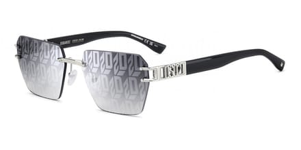 Dsquared2 D2 0173/S PALLADIUM/ GREY TOP LINEAR MIRRORED 58/17/145 Herrenbrillen Zonnebrillen