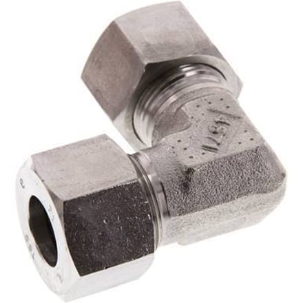 16S RVS Elbow 90deg Snijring 400 Bar DIN 2353 - FL2E-C-ST-16-S