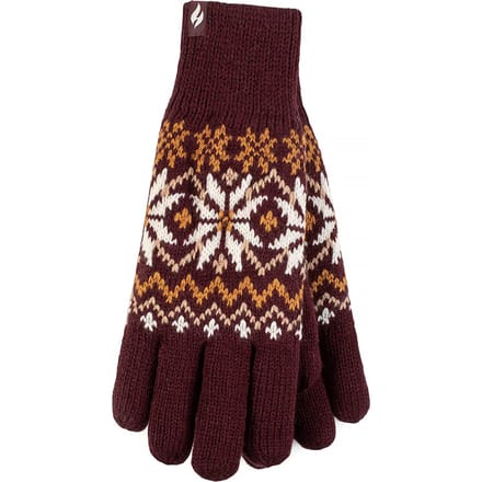 Heat Holders - Dames Zachte Thermische Handschoenen - Wijn