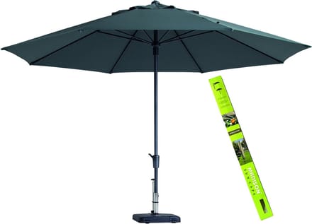 Parasol Rond Grijs Timor 400cm Madison incl Beschermhoes