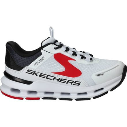 Skechers Glide-step Kinder Sneakers 404203l-wbkr - Kleur Wit - Maat 33