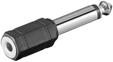 6,35mm Jack mono (m) - 3,5mm Jack mono (v) adapter