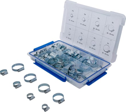 Assortiment Slangklemmen RVS - 80 Delige Set Slangklemmen voor Diverse Diameters