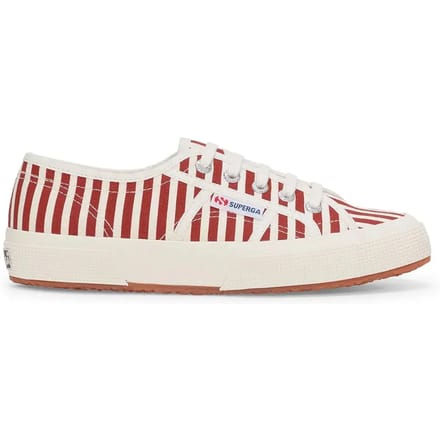 Sneakers met veters met streepjesprint
