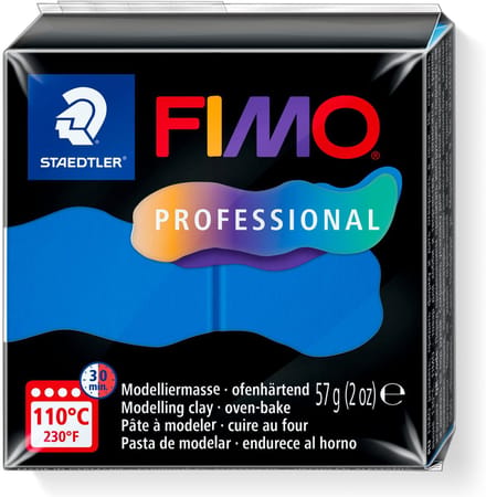 FIMO professional - ovenhardende boetseerklei - blok 57 gr - primair blauw