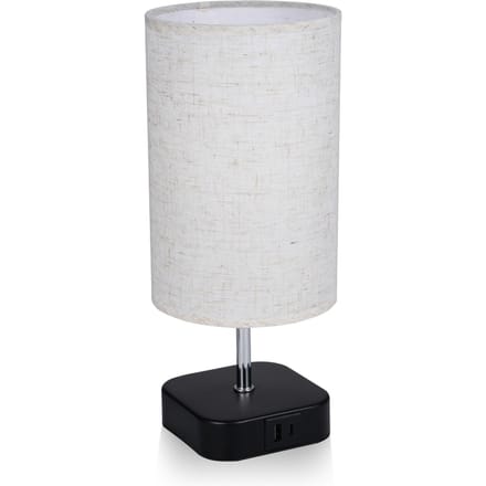 Lampe de table à commande tactile, lampe de chevet avec ampoule LED 4 W, lumière blanche chaude, intensité variable sur 3 niveaux Square US Plug