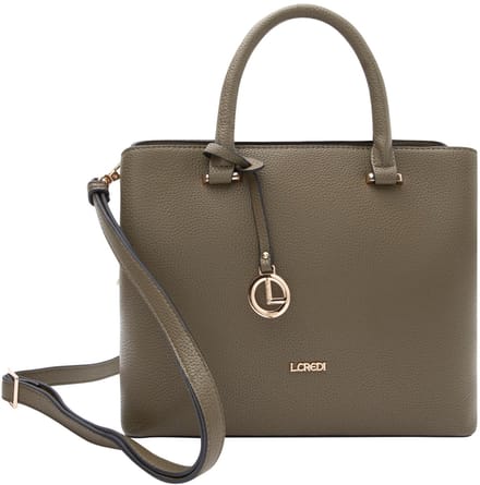 L.CREDI handtas schoudertas Maxima Handle Bag Forest olijfgroen