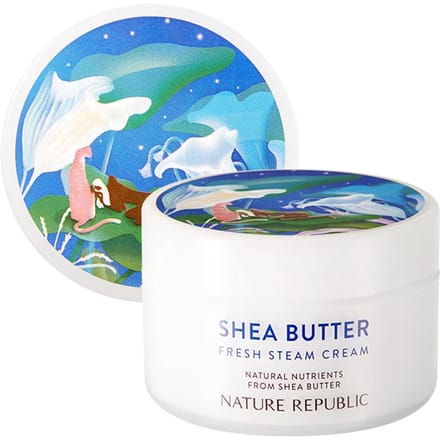 Nature Republic, Shea Butter Fresh Steam Cream, 99 ml (100 ml) white