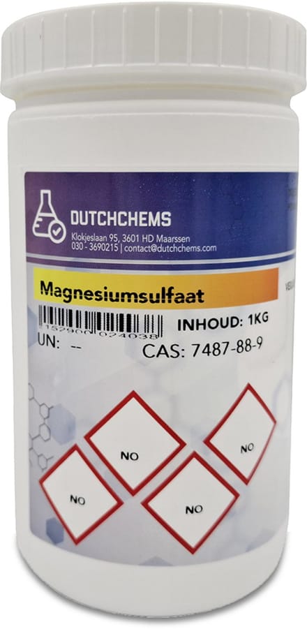 Magnesiumsulfaat - Bitterzout - Epsom zout - 1 kg pot