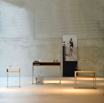 Jan Kurtz - Dina consoletafel - zwart - wit
