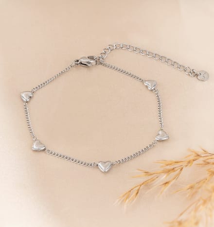 Kinderarmband 'Kleine hartjes' | Stainless Steel