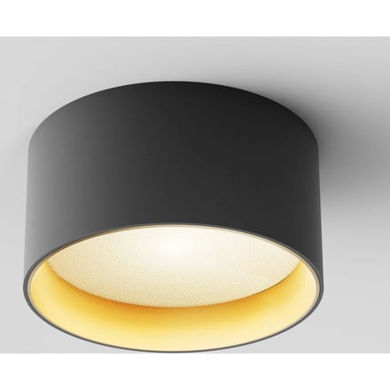 Maytoni LED downlight Vega, zwart/goud, Ø 14 cm, 15W, aluminium