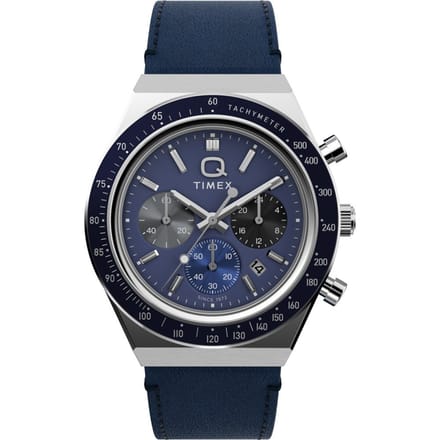 Timex Diver Inspired TW2Y36100 Horloge - Leer - Blauw - Ø 40 mm