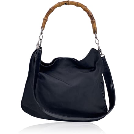 Gucci Vintage Stoffen Hobos Bamboe