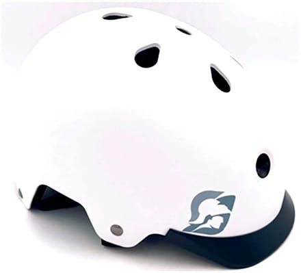 Minerva helm 55-58 cm wit + LED licht