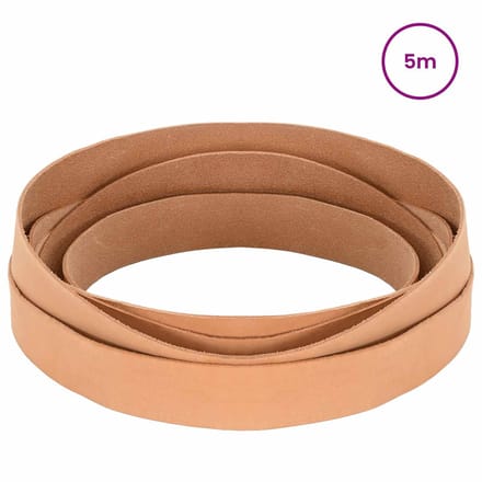 vidaXL - Leren - riem - 1 - Lichtbruin - 500 - x - 3,5 - cm - Leer
