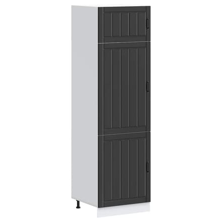 vidaXL - Keukenkast - Lucca - bewerkt - hout - zwart