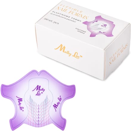 MollyLac Flexible - Nagelverlenging Sjablonen - Plastic - Fiolet - 500 Stuks