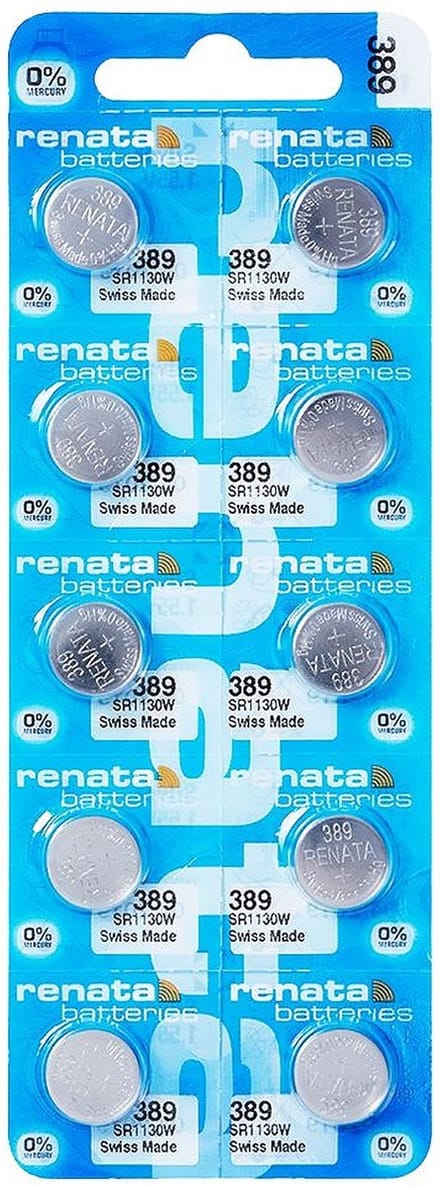 RENATA - Horlogebatterijen - Watch 389 - 10 stuks