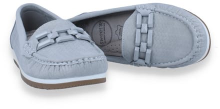 Mode-mania Dames Mocassin Grijs | Beige | Maat: 39