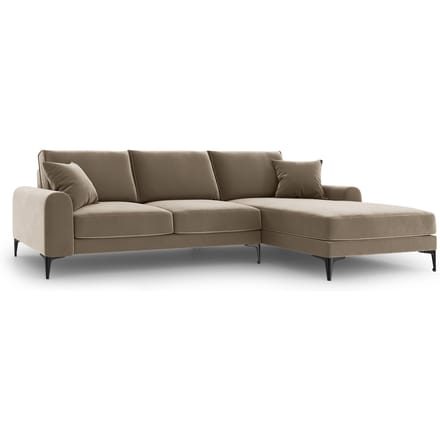 4.5-zitshoekbank Madara rechts velvet | Mazzini Sofas
