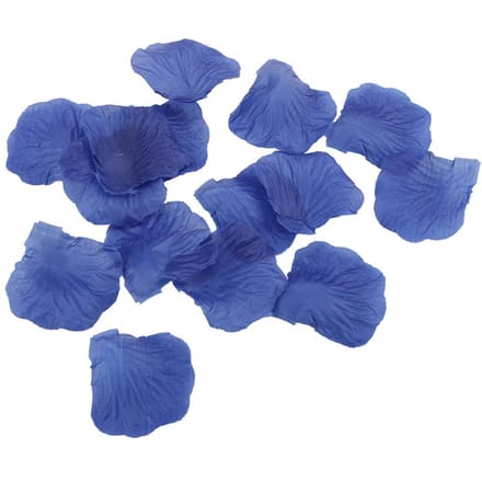 1000 stuks Zijdebloemblaadjes Simulatie Rozenblad voor Bruiloft Tafeldecoratie (Diepblauw) blue