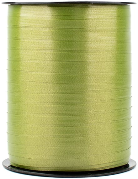 Krullint groen - 5 mm breed - 500 meter lang - Cadeaulint op rol