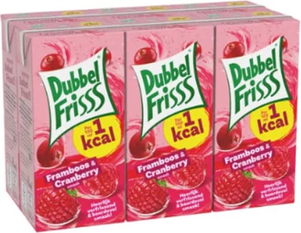 Dubbelfrisss Framboos Cranberry Pakje 5x 6-pack (200ml)