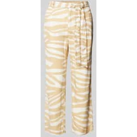 Wide leg linnen broek met verkort model