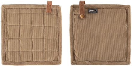 Tiseco Velmar Pannenlap - 2 Stuks - 20 x 20cm - Taupe