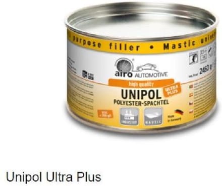 Airo Unipol plamuur 2,5 kg + Tube Harder /  Unipol Ultra Plus