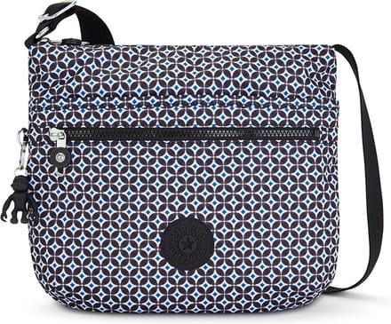 kipling Schoudertas Basic Print Arto Shoulderbag Blackish Tile Veelkleurig