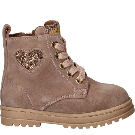 IK-KE Veterboots - Meisjes - Roze - Maat:21