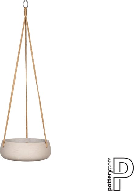 Pottery Pots Hang Bloempot-Hang Plantenschaal Grey washed-Grijs D 24 cm H 9 cm