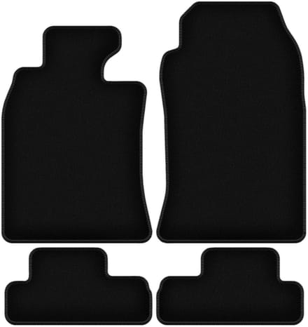 BASIC zwarte velours matten voor: Mini Cooper R52 Cabrio (2004-2008)