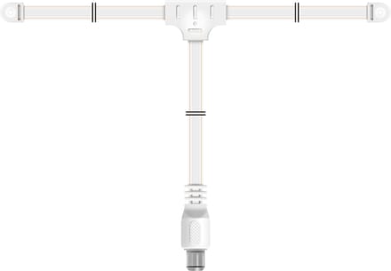 Electrovision FM lint antenne - 1,8m - platte kabel - voor binnenhuis - Dipool Radio antenne FM DAB