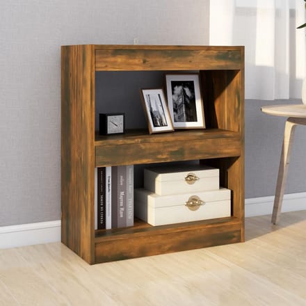 vidaXL - Boekenkast/kamerscherm - 60x30x72 - cm - gerookt - eikenkleurig