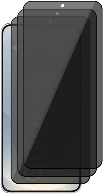 Privacy Screenprotector geschikt voor Samsung Galaxy S25 - 3x Volledig Dekkend Glas Screen Protector