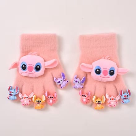 Angel handschoenen - Stitch - pluche - 14 x 6.5 cm