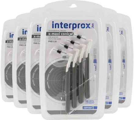 3x Interprox Ragers Plus X-Maxi Conical Grijs PHD 2.6 4 stuks