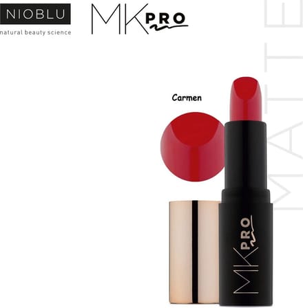 NioBlu - MKpro - Hydrating - Matte - Lipstick - SPF 15 - Carmen