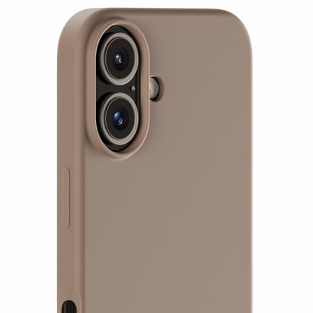 Holdit Silicone Case geschikt voor Apple iPhone 16 - Mocha Brown