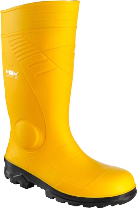 teXXor Rubberen laarzen S5-PVC-veiligheidsitlaarzen geel