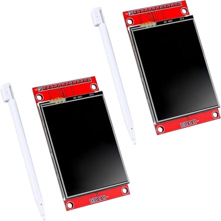 2.4 inch LCD TFT touch display met handvat, 320 x 240 resolutie, ILI9341 driver, SPI interface voor Arduino en Raspberry Pi, ideaal voor projecten en prototyping