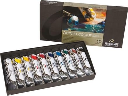 Acrylverf - Diverse Kleuren - Basisset 18C510 - Rembrandt - 10x40 ml