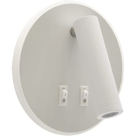 STRÜHM OTELLO Wandlamp - Rond - LED - 6W + 3W - 4000K - Wit