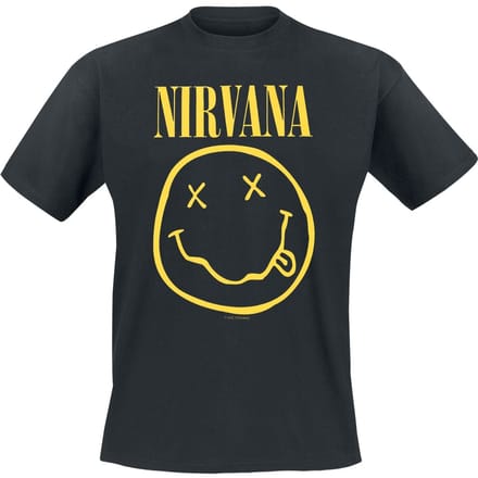 Nirvana T-shirt - Logo - S tot 5XL - voor Mannen - zwart