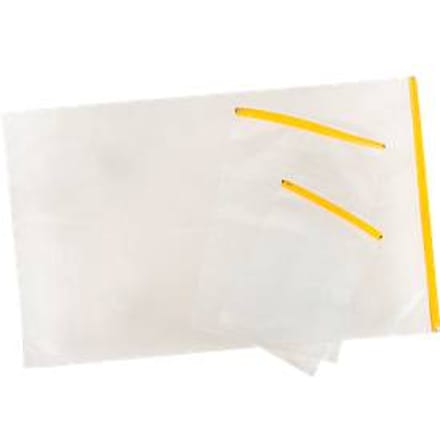 Planbeschermhoes Eichner, gele schuifsluiting, polyethyleen transparant, formaat A4