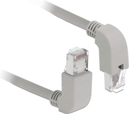 S/FTP CAT6 Gigabit netwerkkabel haaks/haaks / grijs - LSZH - 1 meter